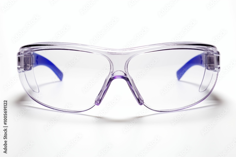 Fototapeta premium Protective goggles isolated on white. Generative ai