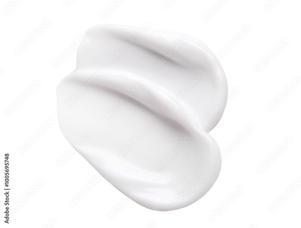 texture of a cosmetic smear of cream on a transparent background texture of a cosmetic smear of cream on a transparent background