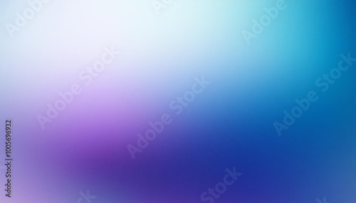 Blue Purple White Gradient Blurred with Grainy Noise Texture Background