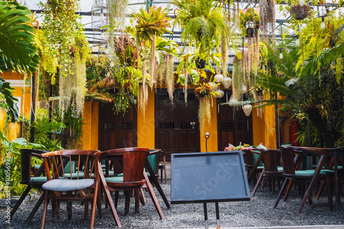 Wallpaper Mural Interior of a cafe restaurant with landscaping in Vietnam in Asia Torontodigital.ca