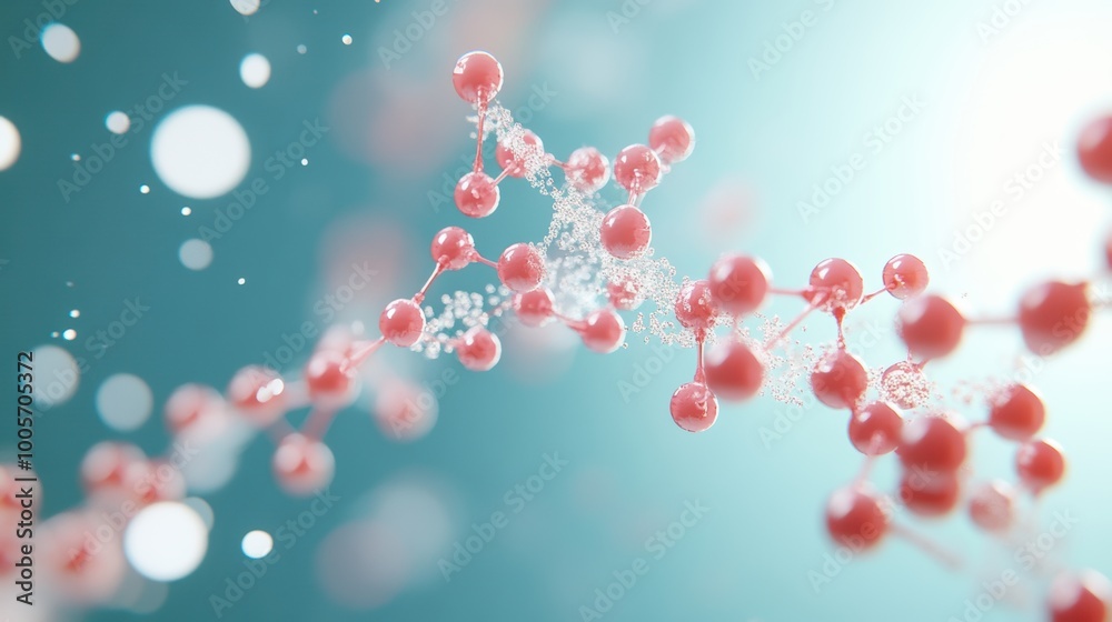 A detailed illustration of a synthetic organic molecule, emphasizing the ingenuity of chemists in designing molecules with specific functions.