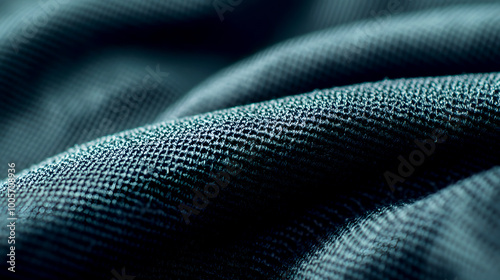 Close-Up of Durable Wrinkle-Resistant Fabric Weave