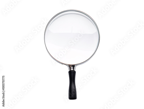 a close up of a magnifying glass photo