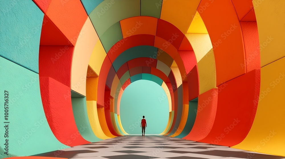 Obraz premium Mesmerizing Fractal Pattern Representing Endless Dimensional Possibilities