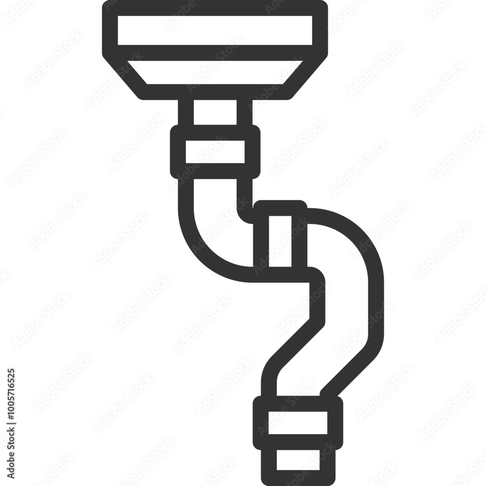 Gutter Line Icon Gutter Line Icon