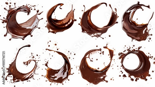 Chocolate Splashes A Collection of  Deliciously Artistic Swirls 