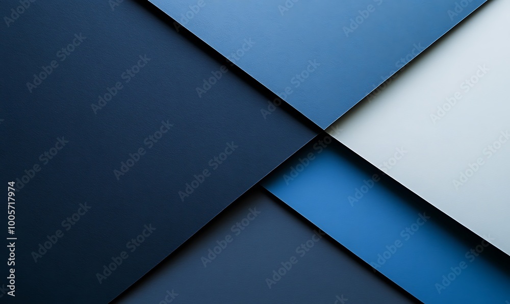 Abstract Geometric Shapes in Blue Tones Abstract Geometric Shapes in Blue Tones