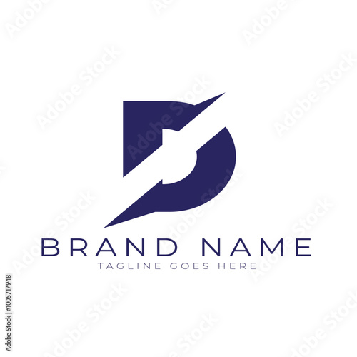 creative elegant minimalist modern letter D logo