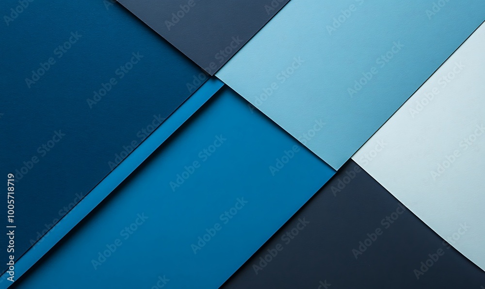 Abstract Blue and White Geometric Shapes Abstract Blue and White Geometric Shapes