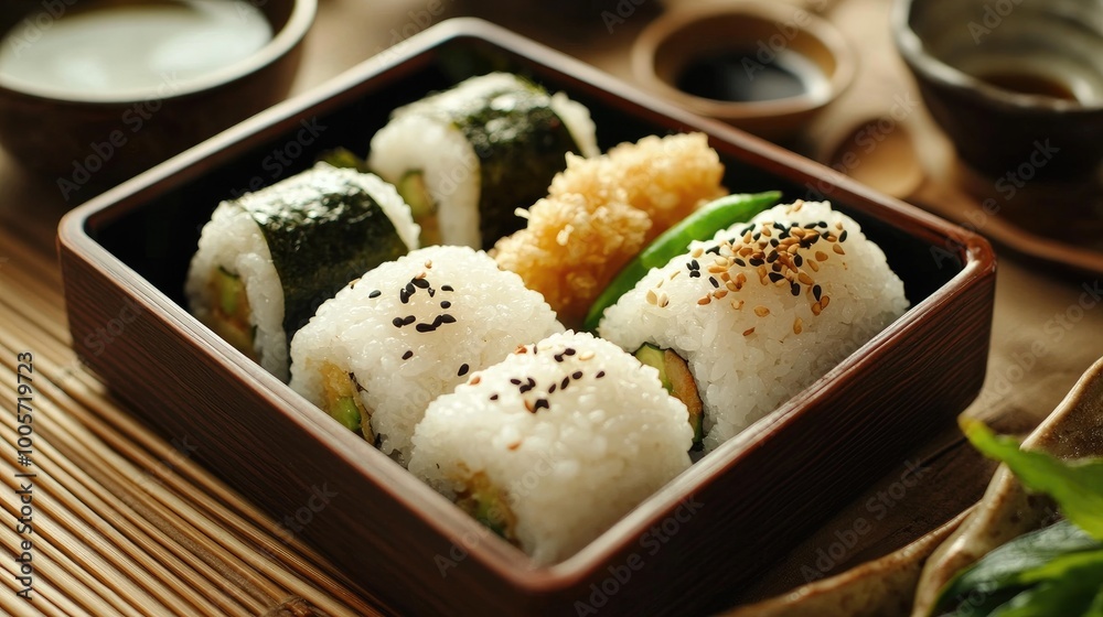 Delicious Sushi Platter with Fresh Ingredients Delicious Sushi Platter with Fresh Ingredients