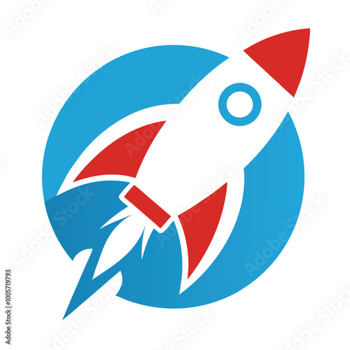 This printable vector design features a rocket ship line art logo icon, symbolizing business speed and growth. Perfect for branding, marketing materials, and innovative projects.