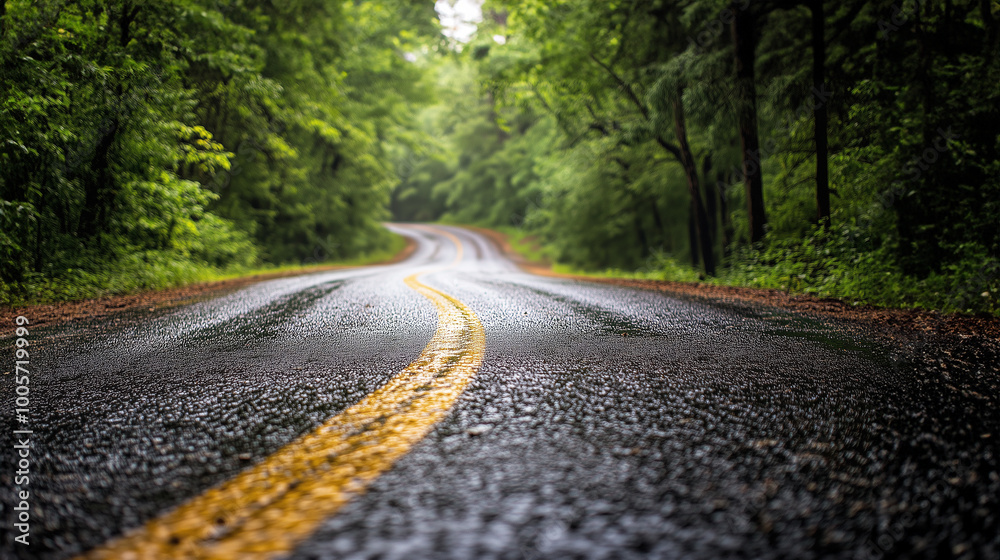 Fototapeta premium 人生の一本道