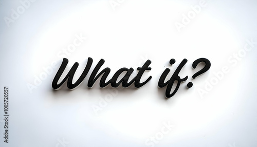 What if? question mark word