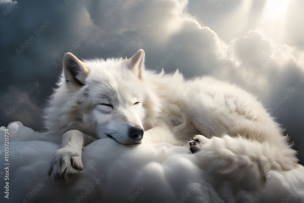 Obraz premium wolf in the snow