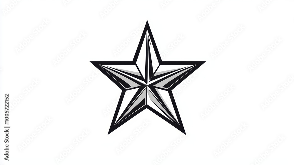 Star shape design, white isolated background Star shape design, white isolated background