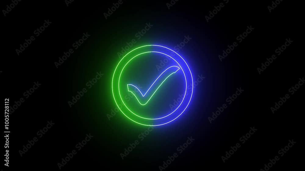 checkmark animated a background. checkmark animated a background.