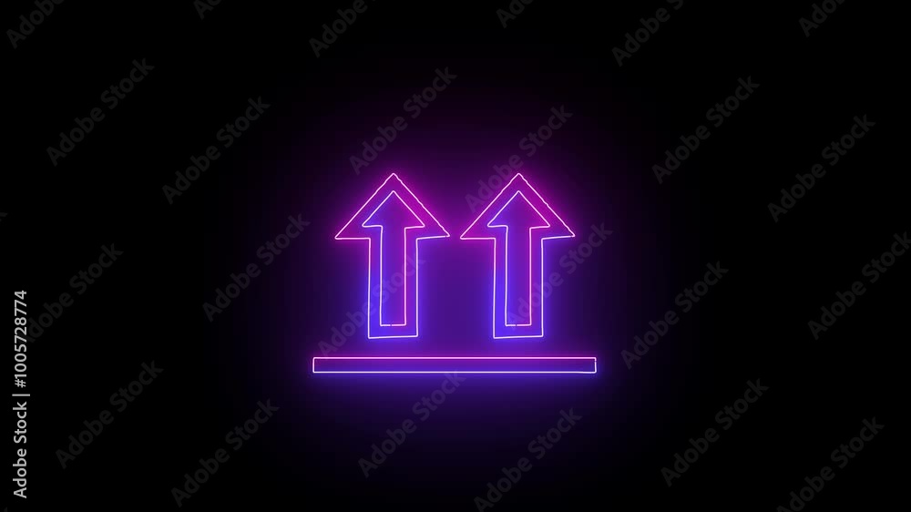 Neon arrow background 4K. Neon arrow background 4K.