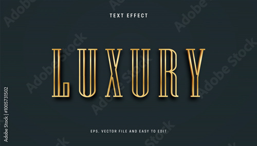 Classic gold text effect