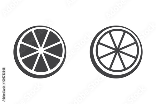 Lemon icon vector. Lemon filled flat and linear style signs for mobile concept and web design. Natural Vitamin C is a simple solid and line icon.