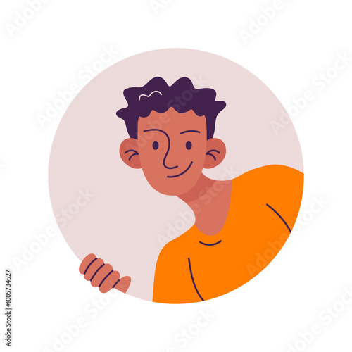 People Peeping Illustration