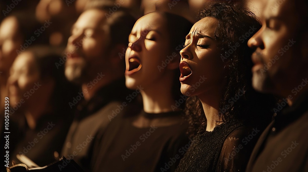 Passionate Voices in a Choir Performance Passionate Voices in a Choir Performance