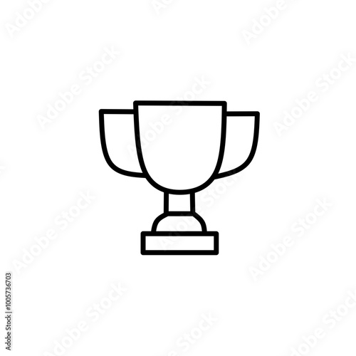 Line stroke competition icon. Editable vector object isolated on white background.