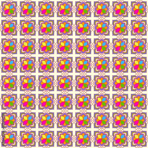 Auttumn flower Pattern Season background