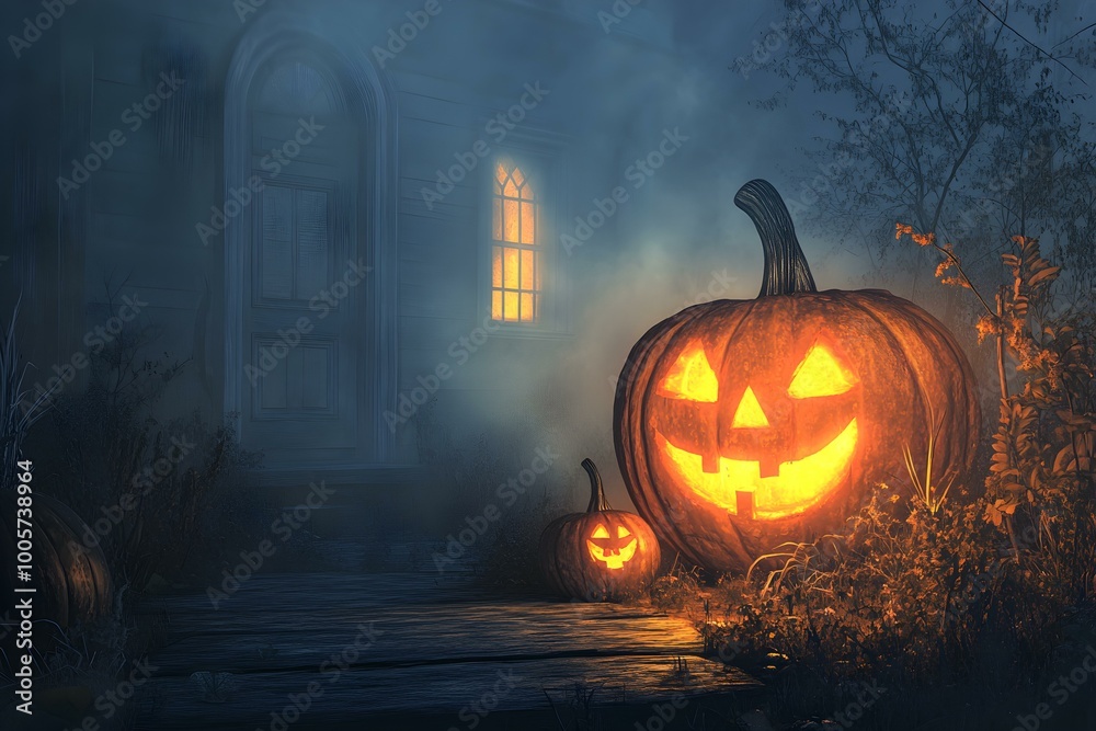 Jack-o-Lantern Halloween Invitation Wallpaper Jack-o-Lantern Halloween Invitation Wallpaper
