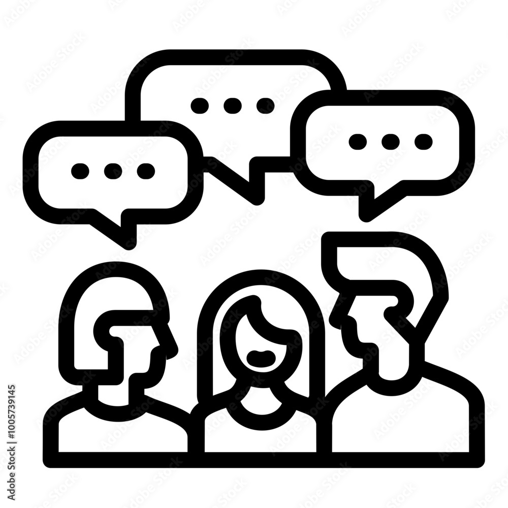 Obraz premium Conversation Icon