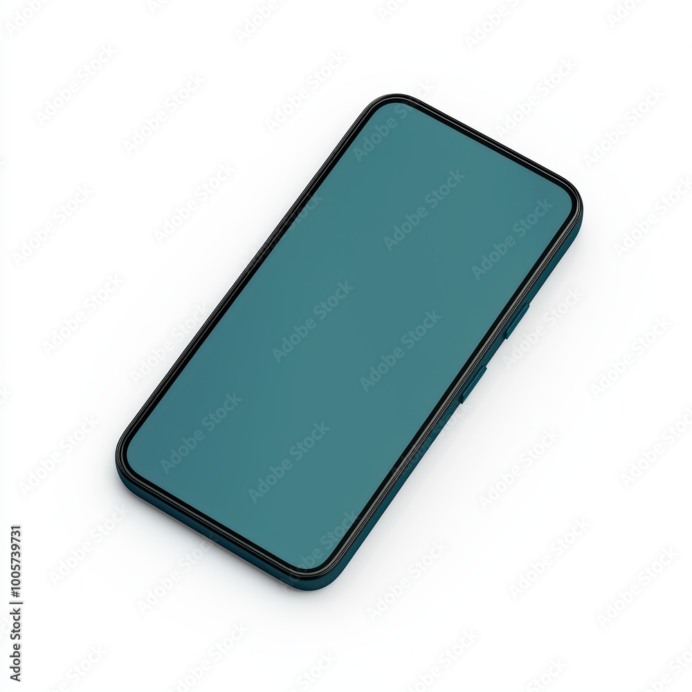 Modern teal smartphone, sleek design, isolated on white background, ideal for showcasing mobile applications and technology. Modern teal smartphone, sleek design, isolated on white background, ideal for showcasing mobile applications and technology.