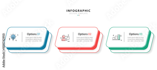 Business infographic template. 3 Step timeline journey. Process diagram, 3 options on white background, Infograph elements vector illustration.