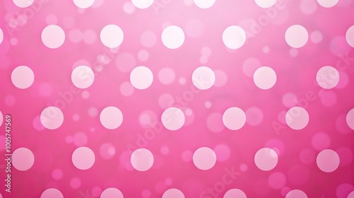 Pretty Pink Polka Dot Texture Background: A Delightful and Feminine Vision. Admire the Charm and Playfulness