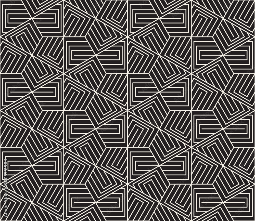 Vector seamless pattern. Modern stylish abstract texture. Repeating geometric tiles Vector seamless pattern. Modern stylish abstract texture. Repeating geometric tiles