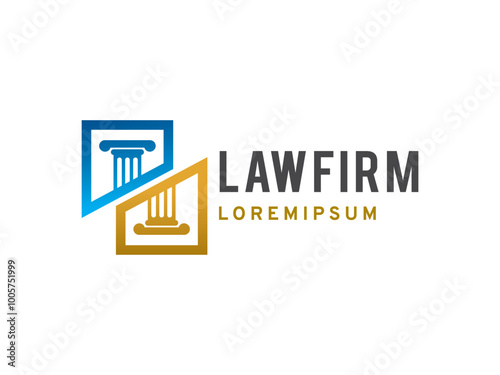 Law Firm logo symbol or icon template