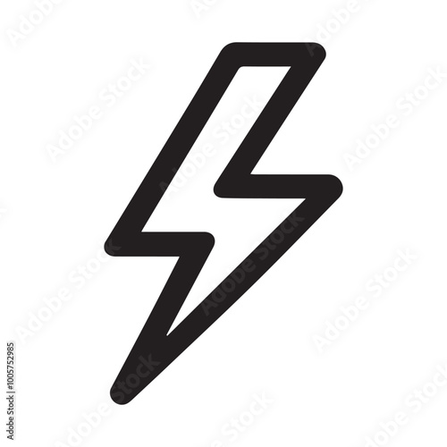 Thunder Silhouette Design - Thunder vector illustration