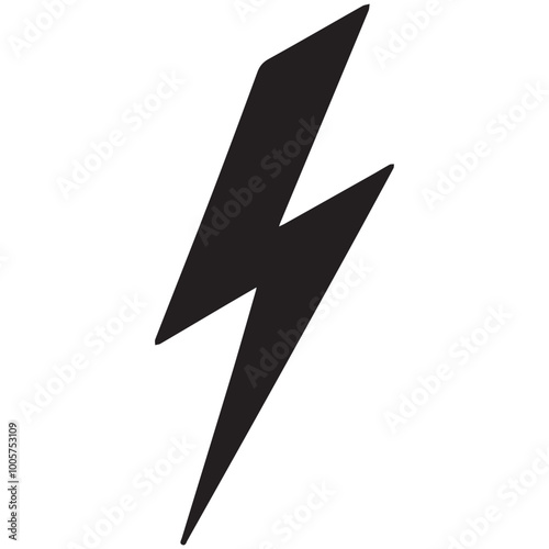 Thunder Silhouette Design - Thunder vector illustration