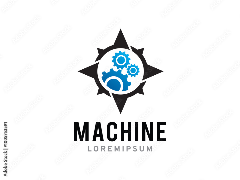 Machine logo symbol or icon template Machine logo symbol or icon template