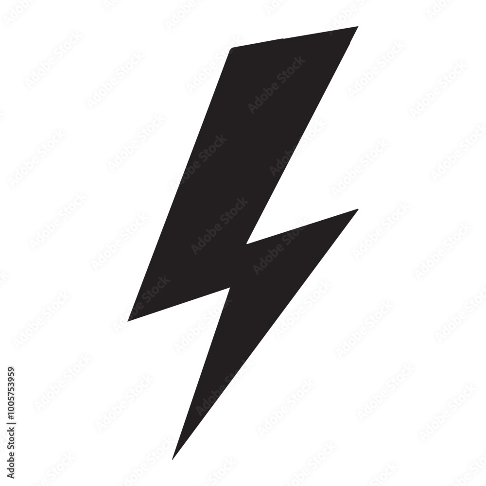 Thunder Silhouette Design - Thunder vector illustration Thunder Silhouette Design - Thunder vector illustration