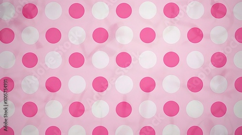 Pretty Pink Polka Dot Texture Background: A Delightful and Feminine Vision. Admire the Charm and Playfulness