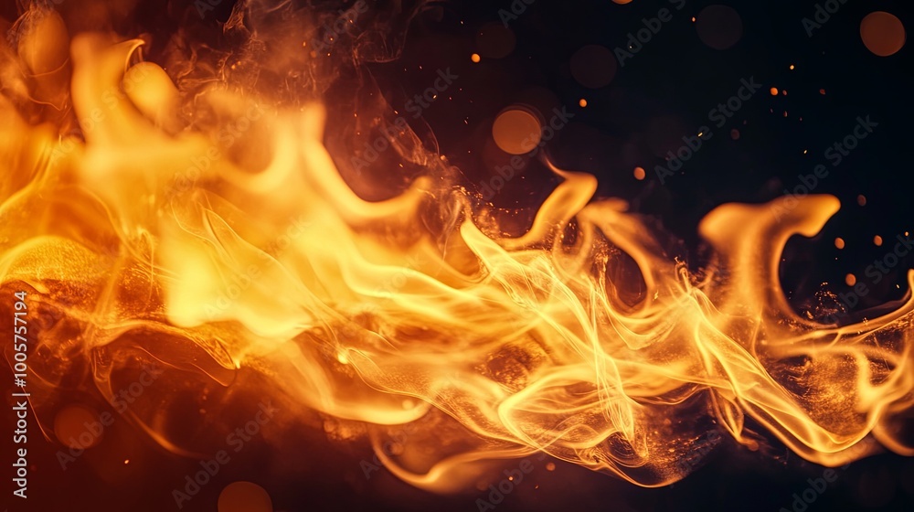Dynamic flames dancing in the dark Dynamic flames dancing in the dark