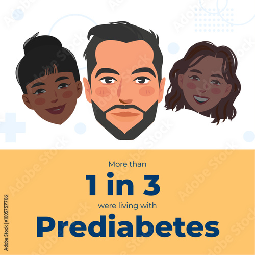 world diabetes day awareness statistic illustration