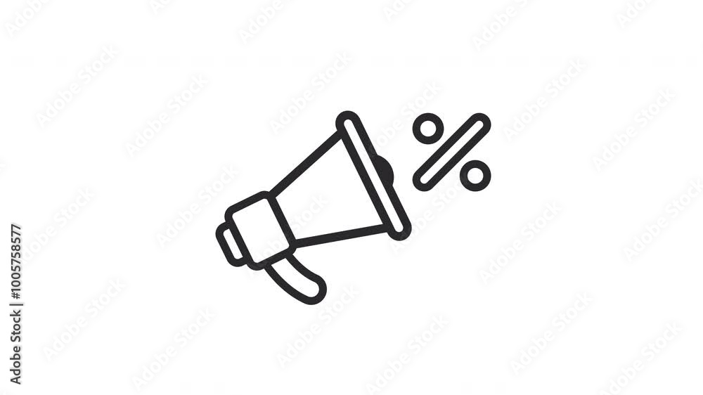 Sale Announcement Icon Animation Sale Announcement Icon Animation