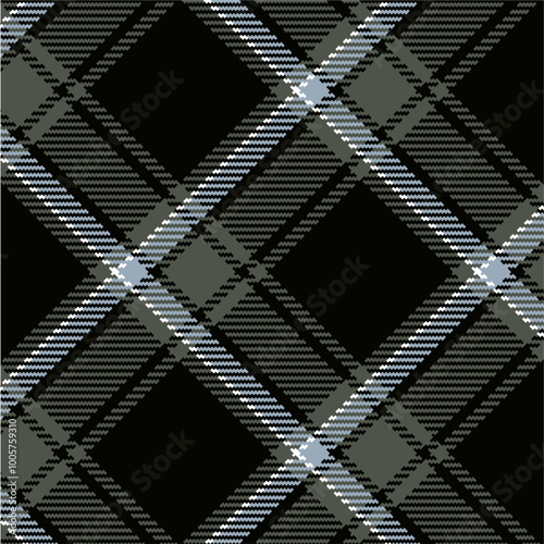 Vector checkered pattern. Tartan, textured seamless twill for flannel shirts, duvet covers, other autumn winter textile mills. Vector Format