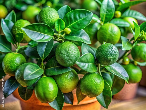 Wallpaper Mural Experience the beauty of a lush indoor microcitrus plant, showcasing finger-lime fruits and stunning green leaves in a Torontodigital.ca