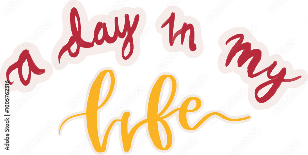 Lettering a day in my life Lettering a day in my life