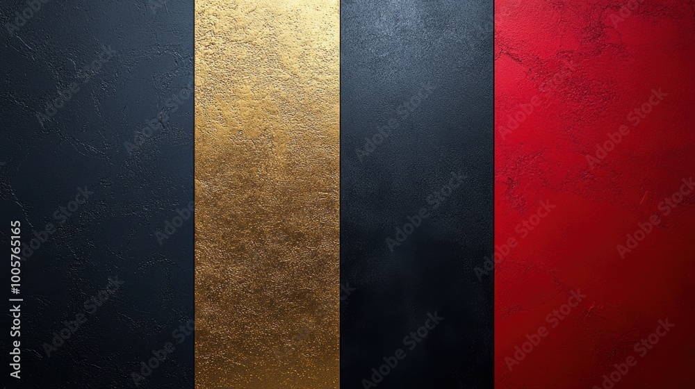 Minimalist template of a fancy red Christmas card just red, black and golden colors Minimalist template of a fancy red Christmas card just red, black and golden colors