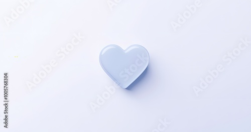 Blue heart on a blue background