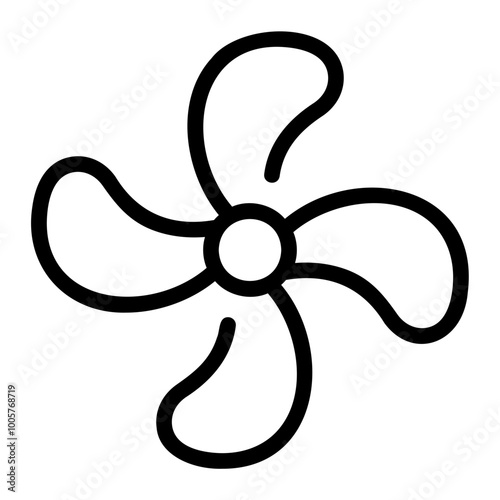 propeller line icon