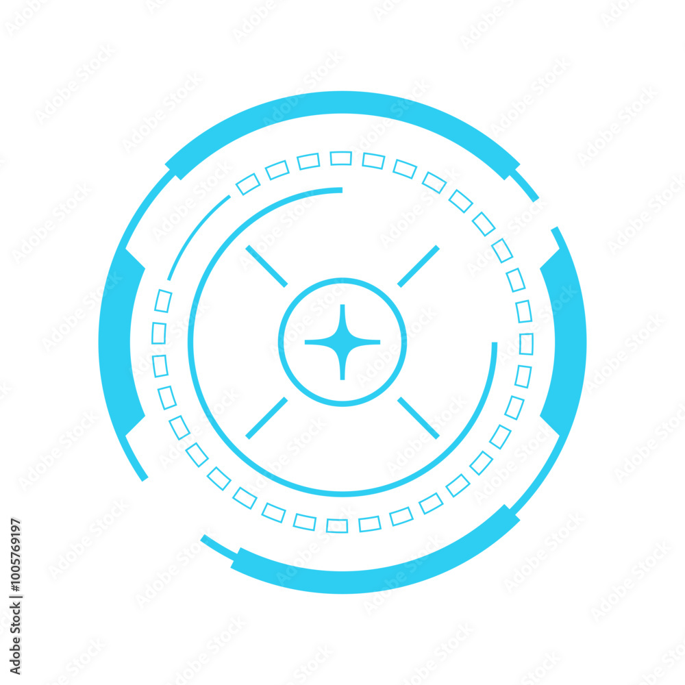 Obraz premium Geometric Shape Technology