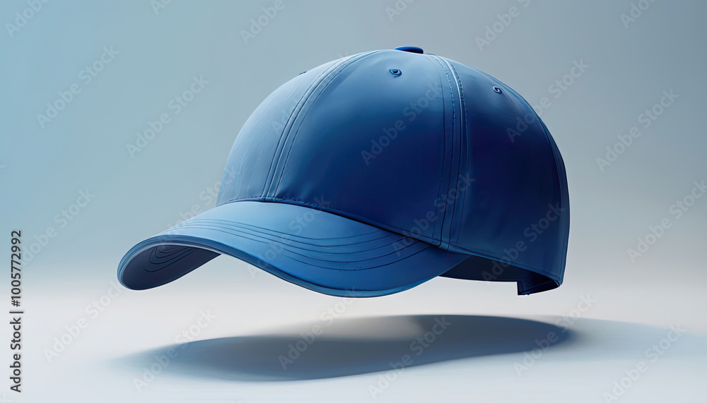 baseball cap illustration, blue cap with white background baseball cap illustration, blue cap with white background